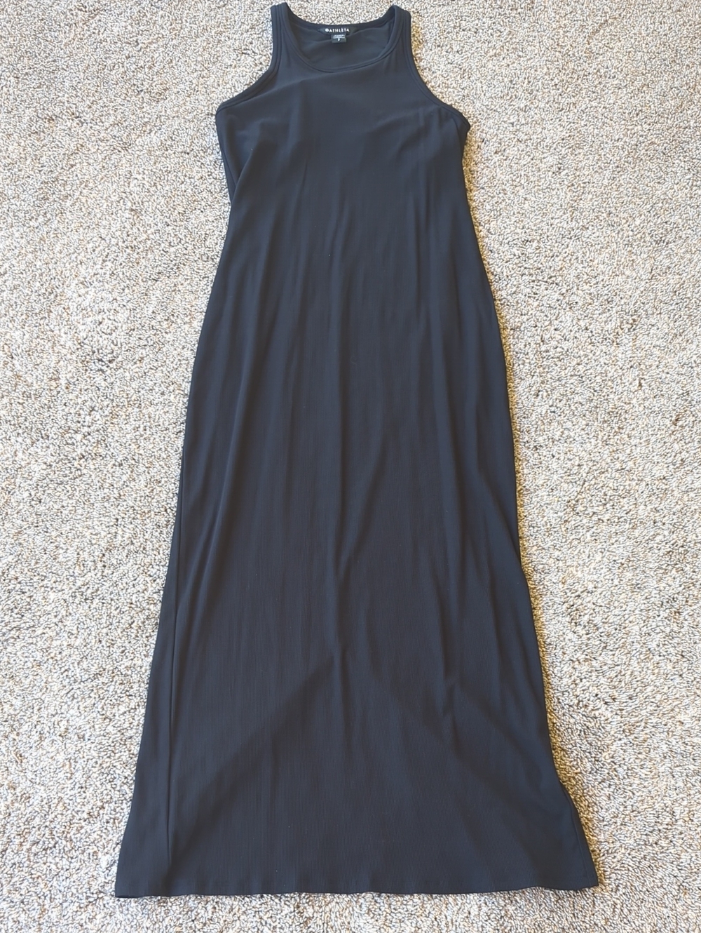 Athleta Signature Rib Maxi Dress - Black S